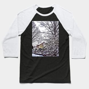 Winter Scene Baseball T-Shirt